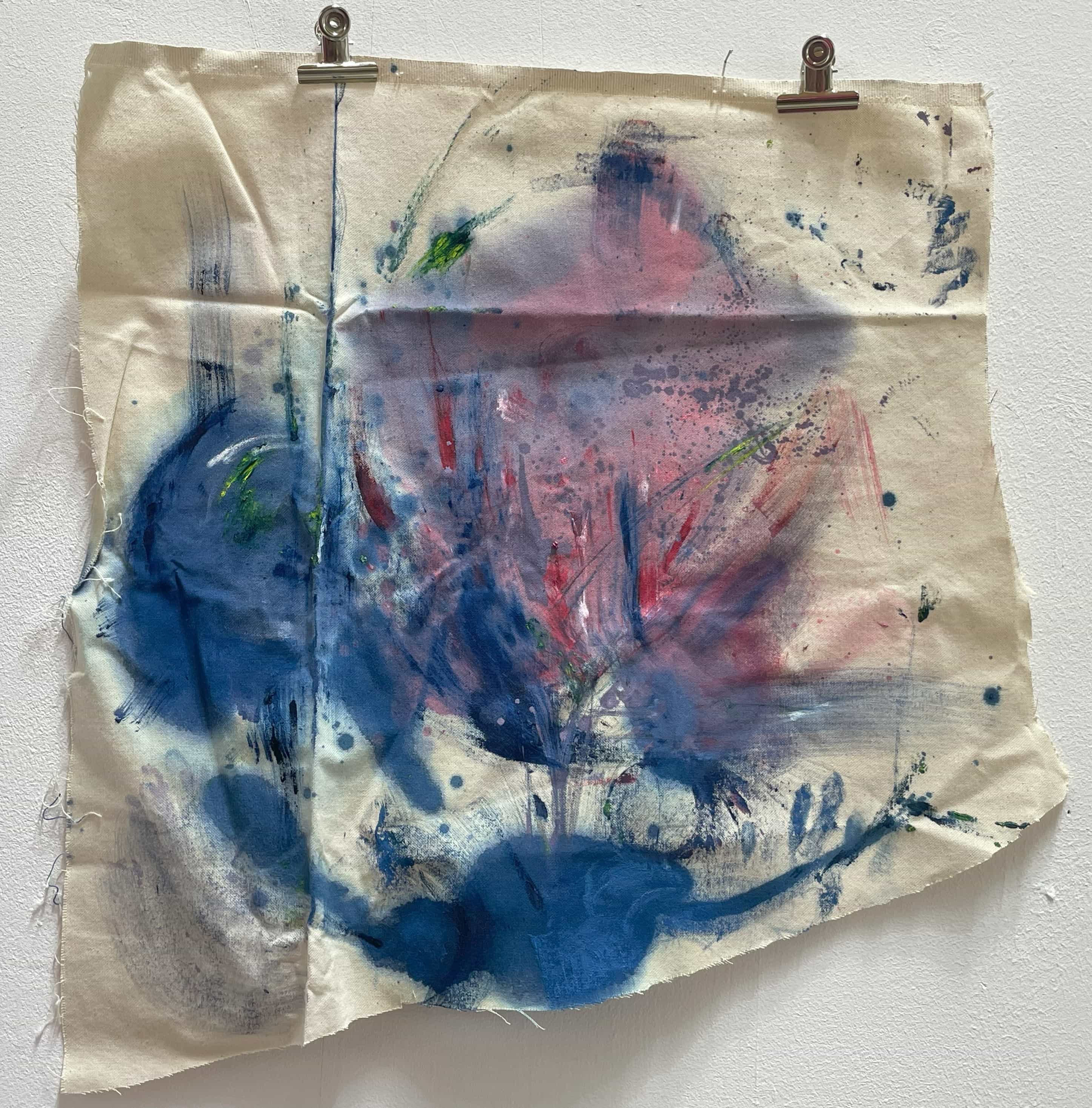 Untitled Mixedmedia auf Leinwandstoff 2024